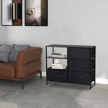 Load image into Gallery viewer, Ovela 4 Drawer Storage Chest With Shelf - Nordic Black