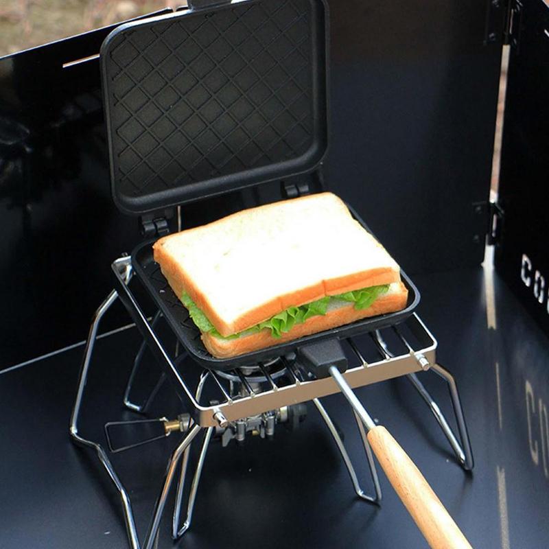 Double Sided Aluminum Alloy Hot Sandwich Grill Tool