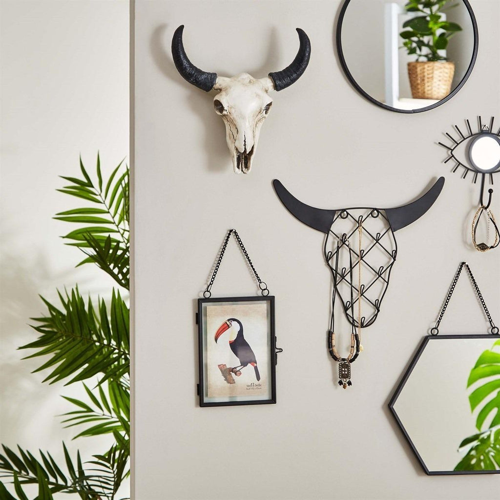 Sass & Belle: Jet Black Hexagon Mirror