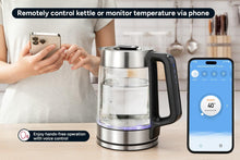 Load image into Gallery viewer, Kogan SmarterHome(TM) 1.7L Double Wall Glass Smart Kettle (Stainless Steel)