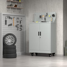 Load image into Gallery viewer, Fraser Country Milan Steel Tool Cart Cabinet - Light Grey