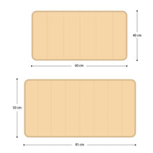 Load image into Gallery viewer, COMFEYA 2 Pack Bath Mat Set - Beige