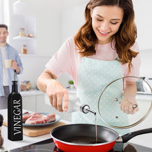 Load image into Gallery viewer, COOKOZZY Oil and Vinegar Glass Dispenser Bottles - White + Black