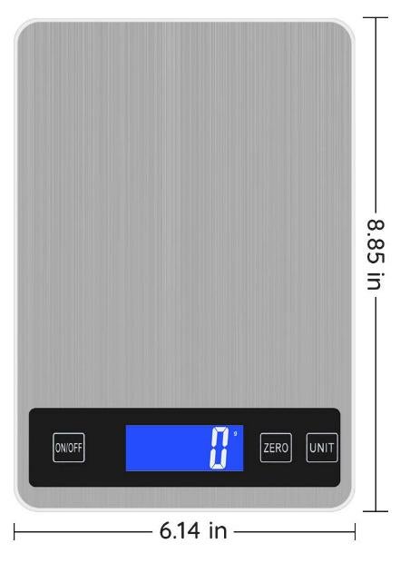 Digital Kitchen Scale - Silver