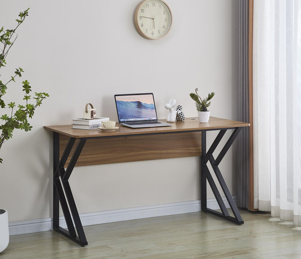 Gorilla Office: Ziggy Study Desk Black & Walnut