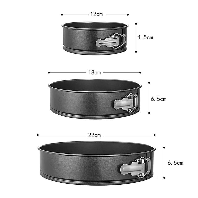 OZZYCOOK 100pcs Round Springform Cake Pan Set with Decorating Tools