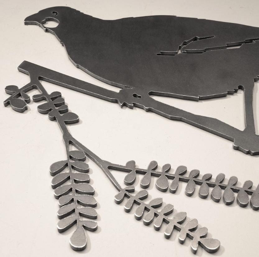 Metalbird: Kokako Garden Art