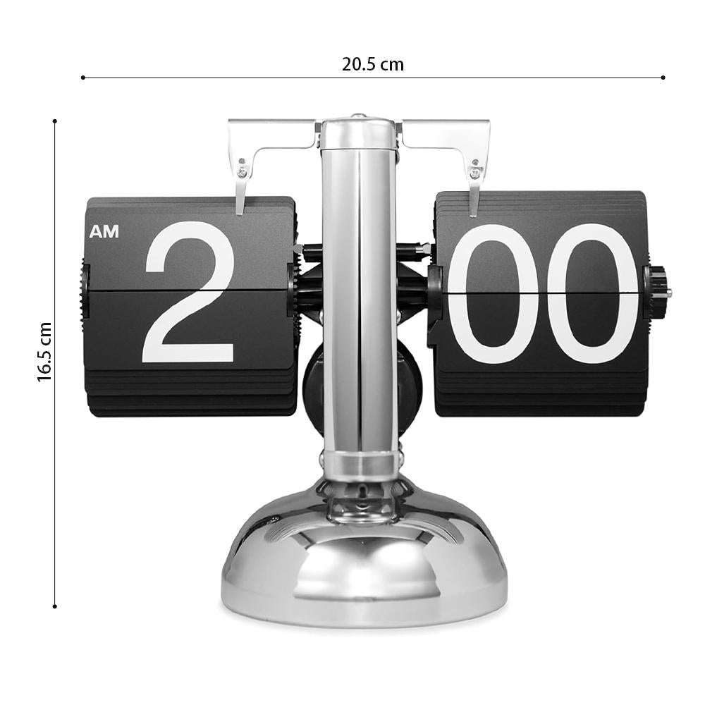 Retro Digital Flip Down Clock - Black