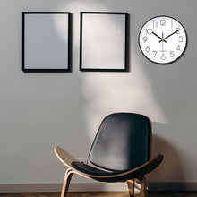 Load image into Gallery viewer, Battery Powered No-Tick Wall Clock - Black