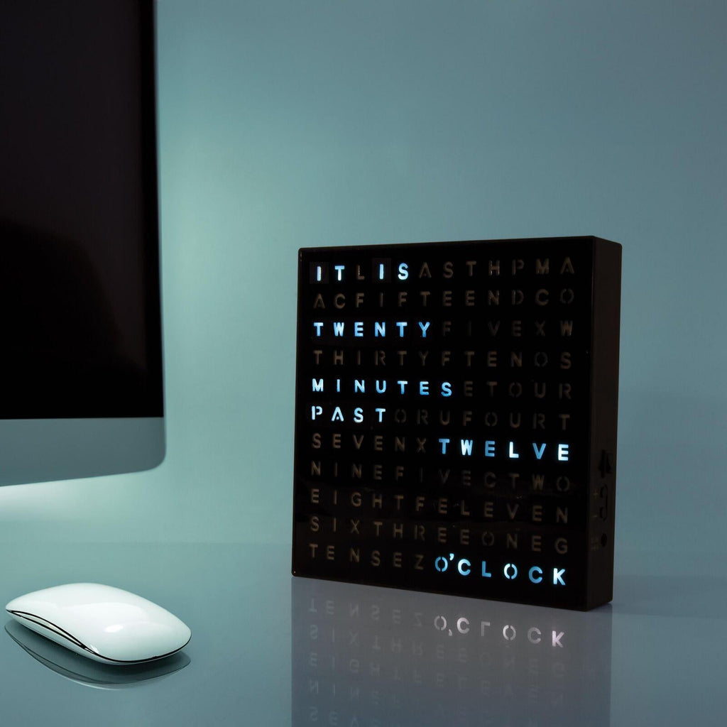 Maverick: Illuminated Word Clock (20cm)