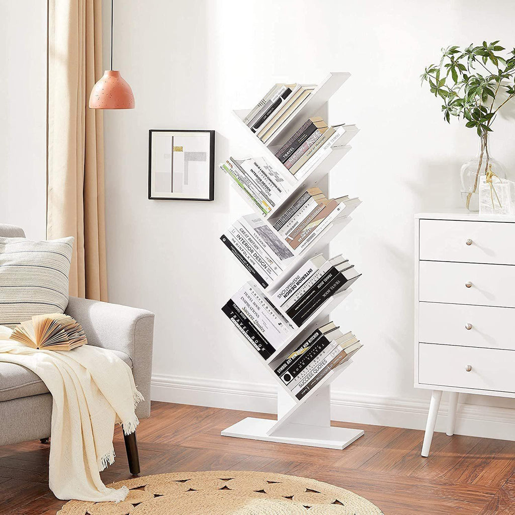 Vasagle : 8-Tier Tree Bookshelf - White