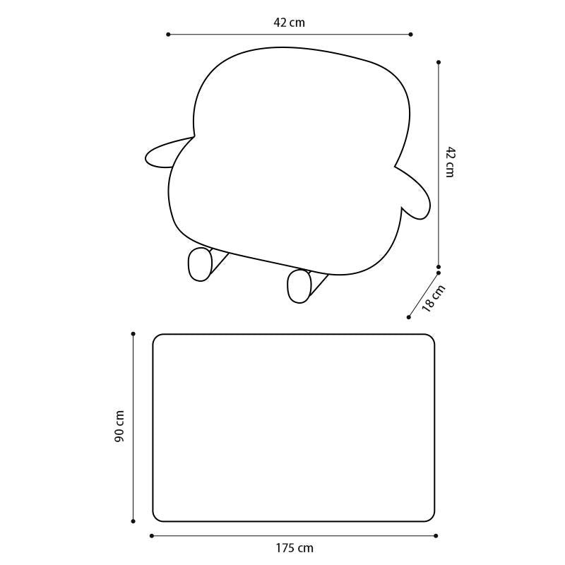 COMFEYA 2-in-1 Soft Plush Blanket Pillow - Yellow