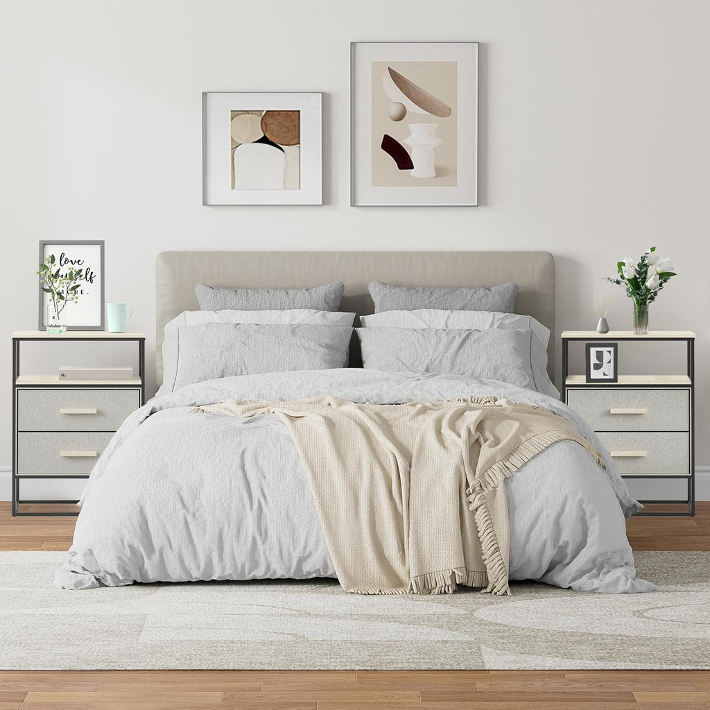 Fraser Country 2 Drawer Storage Nightstand - Set of 2