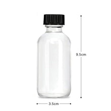 Load image into Gallery viewer, STORFEX 60ml Small Clear Glass Bottles with Lids - 12 Pack