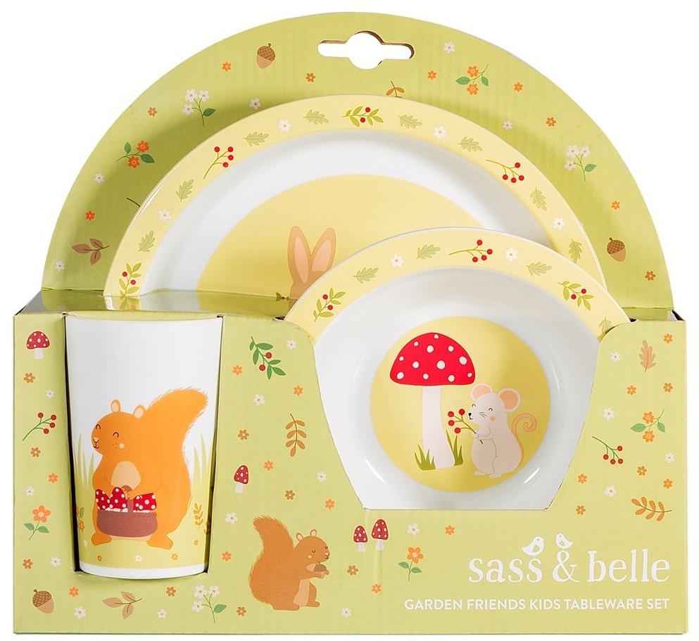 Sass & Belle: Garden Friends Kids Tableware Set