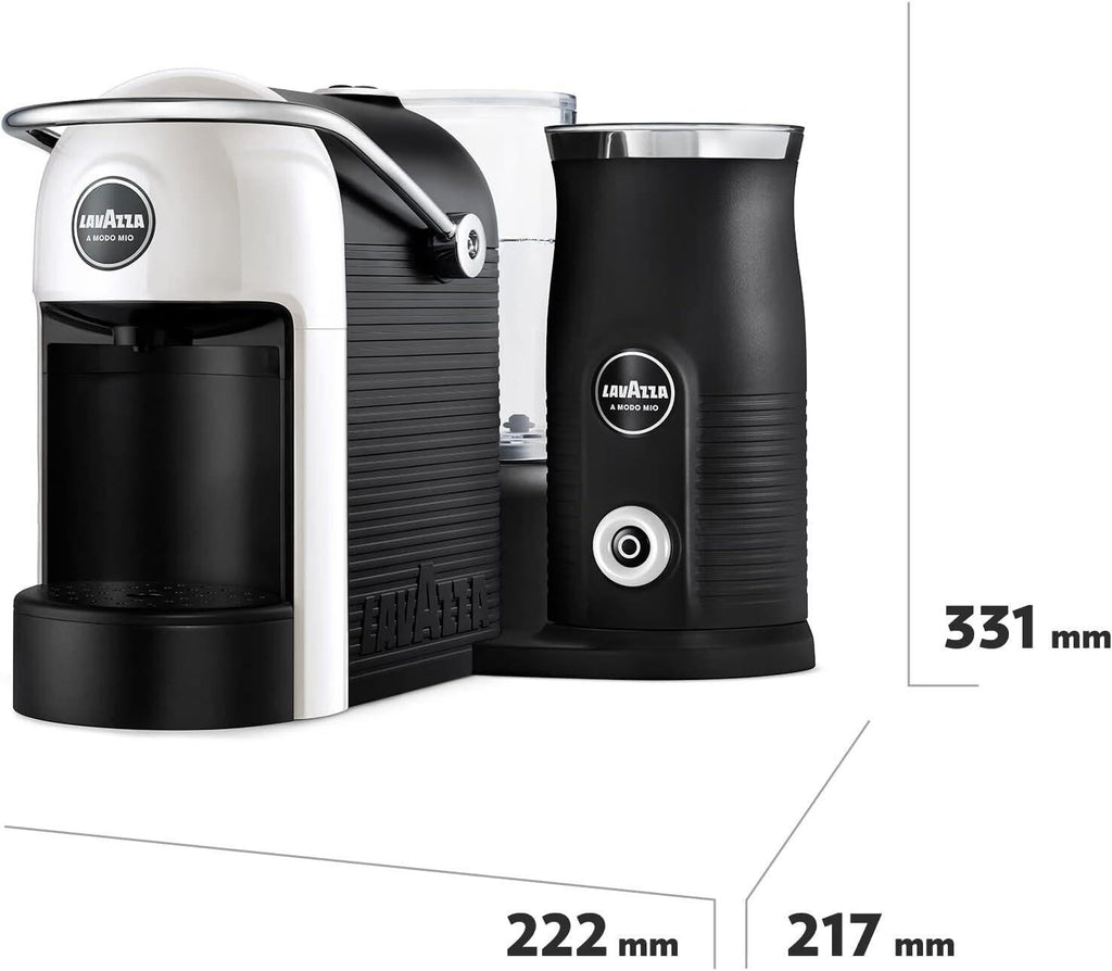 Lavazza Jolie & Milk Coffee Capsule Machine, White