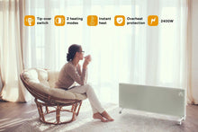 Load image into Gallery viewer, Fraser Country 2400W Premium Smart Glass Panel Heater (White)