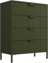 Load image into Gallery viewer, Fraser Country: Milan Metal Storage 4 Drawers - Olive Green
