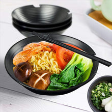 Load image into Gallery viewer, Set of 4 Ramen Bowls with Spoons and Chopsticks