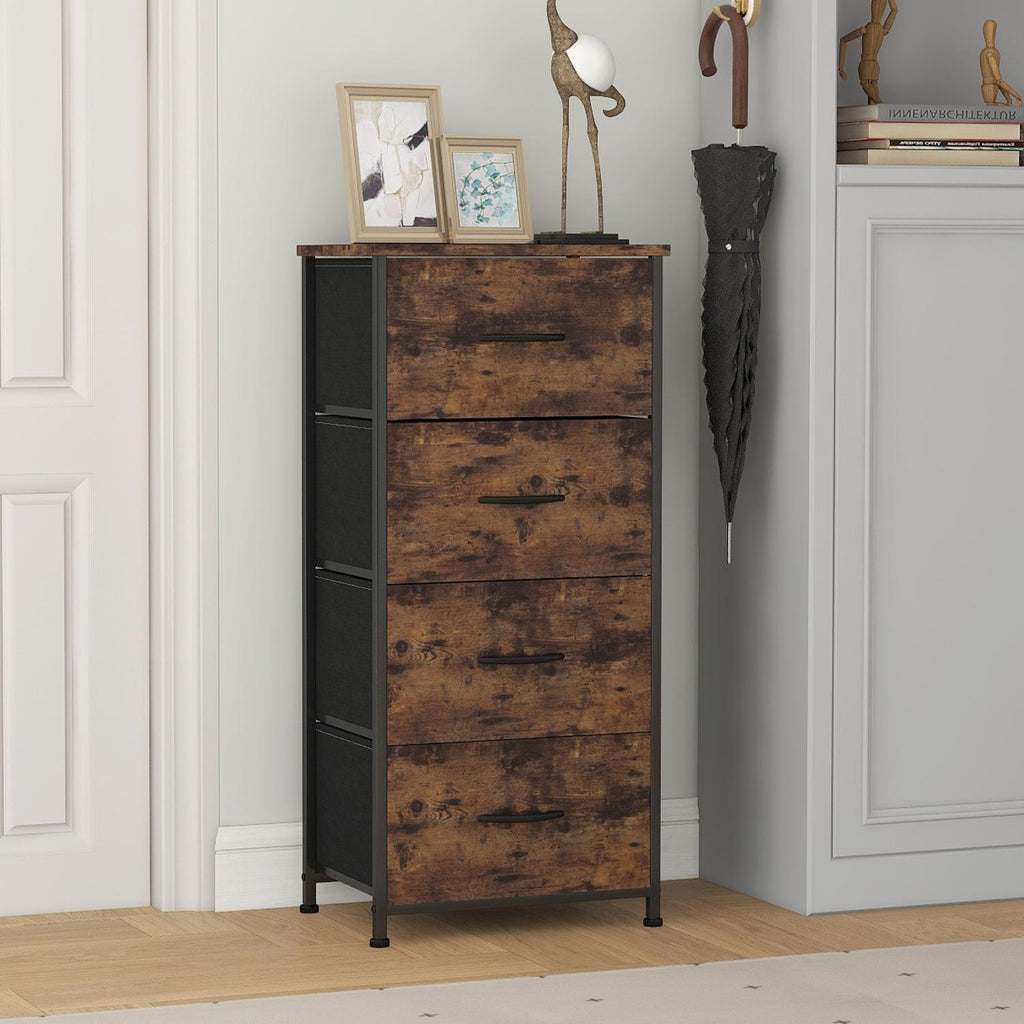 Fraser Country 4 Drawer Storage Chest - Rustic Walnut