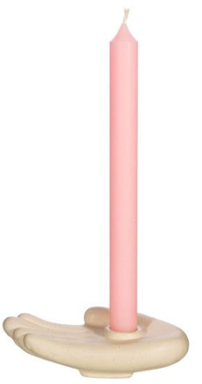Sass &Belle: Hand Candle Holder White - Sass & Belle