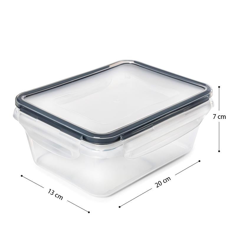 STORFEX 1000ml Plastic Food Containers with Lids - 10 Pack