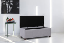 Load image into Gallery viewer, Shangri-La Storage Ottoman (Ash Grey)