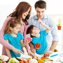 Load image into Gallery viewer, 8 Pcs Plastic Kitchen Knife Set for Kids - Pink