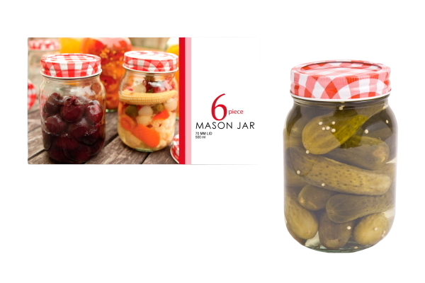 Appetito: Mason Preserving Jars - 500ml - D.Line