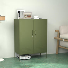 Load image into Gallery viewer, Fraser Country Milan Metal Side Cabinet - Olive Green