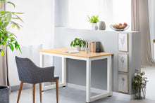 Load image into Gallery viewer, Ovela: Glasgow Study Desk (Oak Finish/White)
