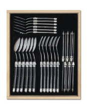 Load image into Gallery viewer, Andre Verdier: Laguioles Debutant 24 Piece Cutlery Set - Black