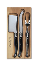 Load image into Gallery viewer, Andre Verdier Laguioles Debutant Cheese Knife Set of 3 (Black)