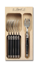 Load image into Gallery viewer, Andre Verdier: Stainless Steel Cake Forks - Black