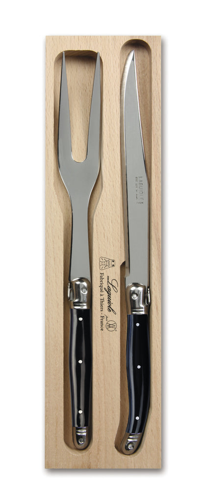 Andre Verdier Stainless Steel Carving Set - Black