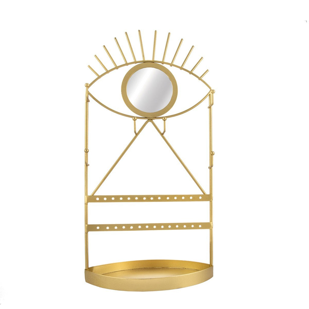 Gold Eye See You Jewellery Holder with Mirror - Sass & Belle