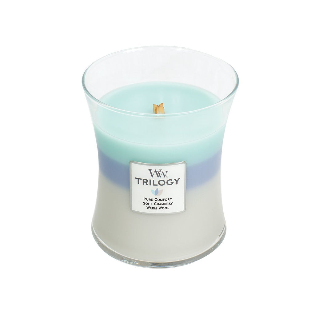 WoodWick Woven Comforts Trilogy Candle (Medium)