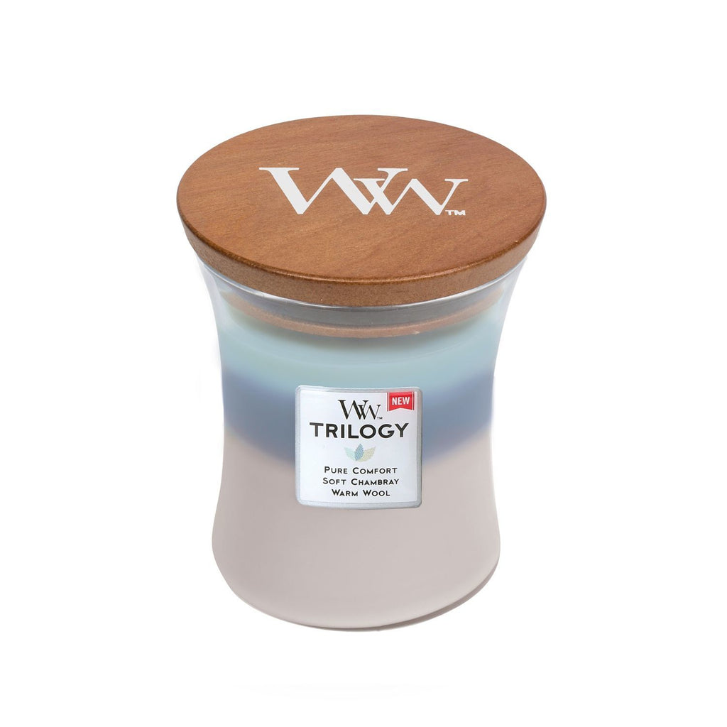 WoodWick Woven Comforts Trilogy Candle (Medium)