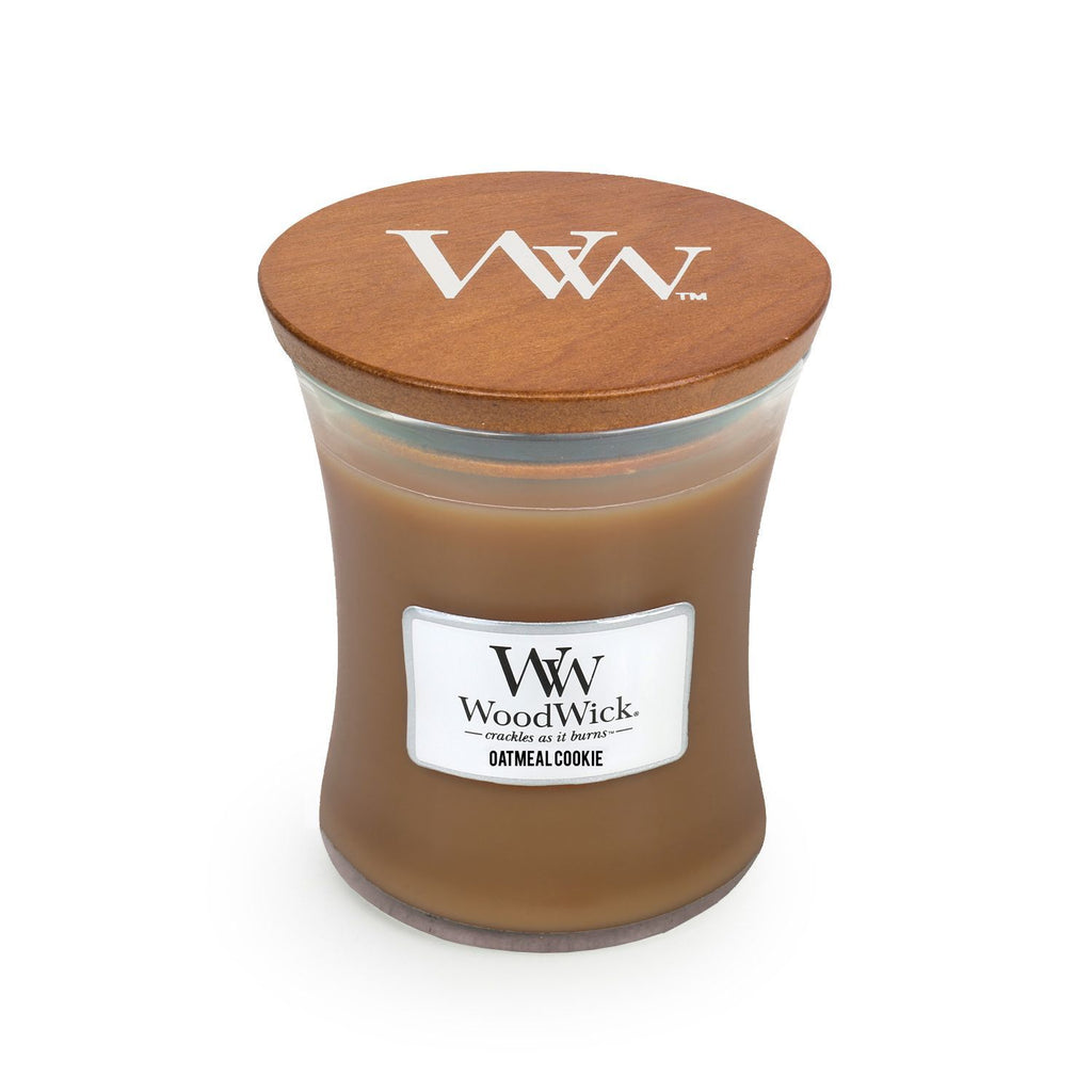 WoodWick: Hourglass Candle - Oatmeal Cookie Candle (Medium)