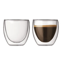 Load image into Gallery viewer, Bodum: Pavina Double Wall Glasses (80ml) - Box of 2