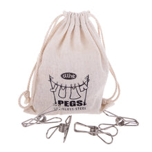 Load image into Gallery viewer, Appetito: Stainless Steel Wire Pegs In Hemp Bag (Pack of 36)