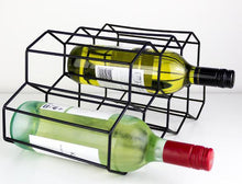 Load image into Gallery viewer, Bartender: Hexagonal Wine Rack 7 Bottle - Black