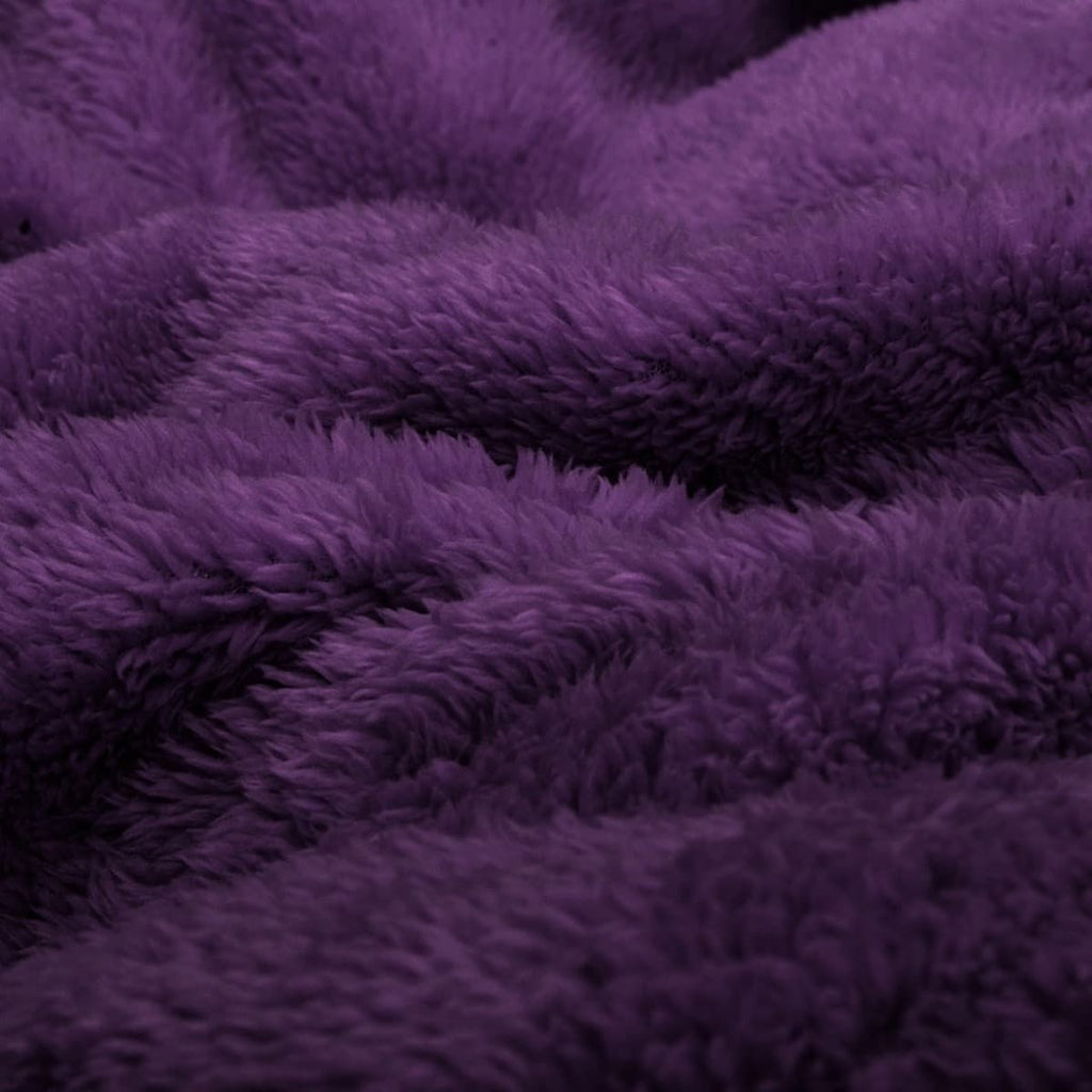 Snug-Rug Sherpa Throw Blanket - Purple