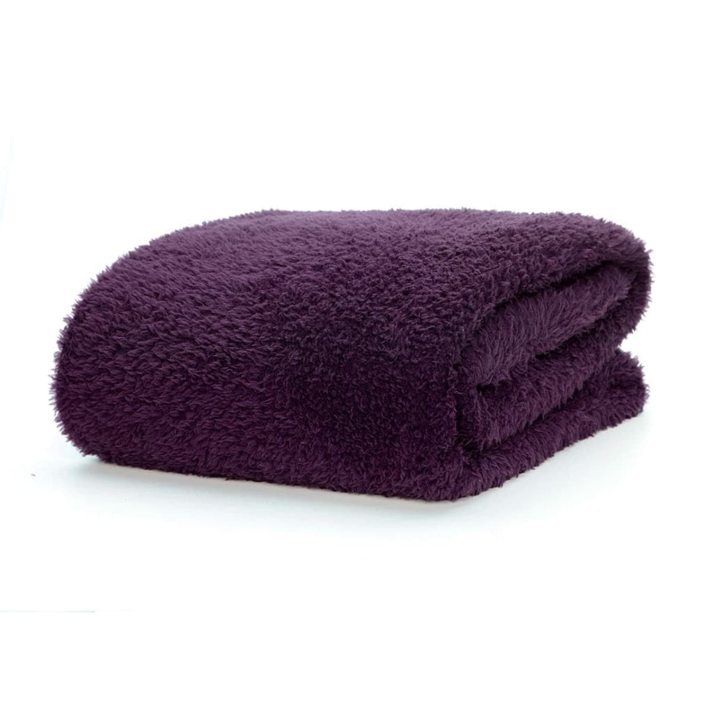 Snug-Rug Sherpa Throw Blanket - Purple