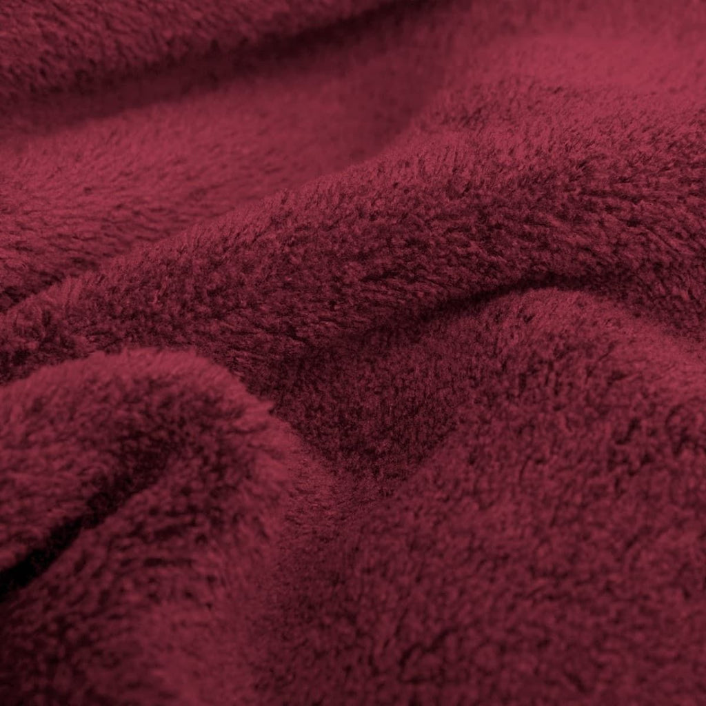 Snug-Rug Deluxe Blanket with Sleeves (Mulberry Red)