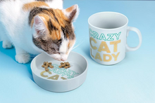 Load image into Gallery viewer, Fred Crazy Cat Lady - Pet Bowl and Mug Set