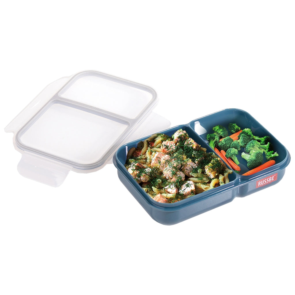 Russbe: Inner Seal 2 Compartment Lunch Bento 680ML - Navy