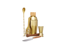 Load image into Gallery viewer, BarCraft: Cocktail Set Brass - Gift Boxed (6pc)