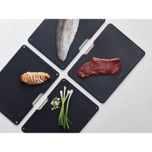 Load image into Gallery viewer, Joseph Joseph: Folio Steel 4 Piece Chopping Board Set - Stainless Steel