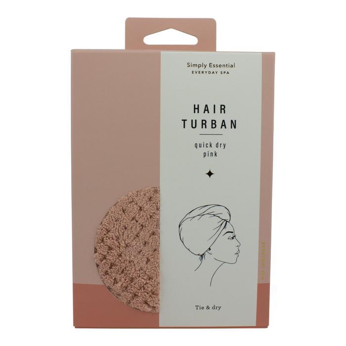 Simply: Essential Quick Dry Hair Turban - Pink - Simply Essential